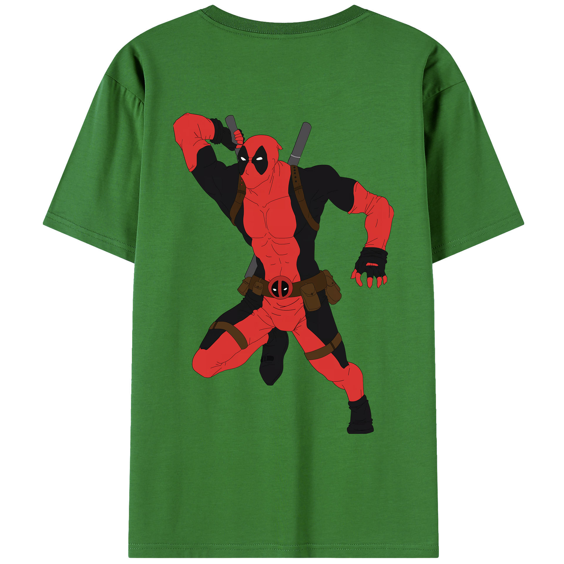 （画像用） Deadpool デッドプール レディース半袖Tシャツ(バックプリント)